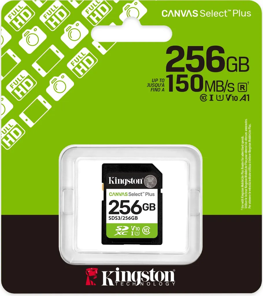 Kingston Technology 256GB SDXC Canvas Select Plus Gen3 150MB/s C10 UHS-I U1 V10 - 3
