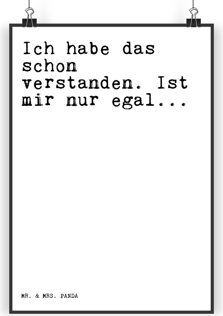 Mr. & Mrs. Panda Bild Ich habe das schon... DIN A4 - Weiß - Geschenk, drucke, Kinder, kunstdruck poster, Sprüche, Mama, wandkunst, Freund, wandde...