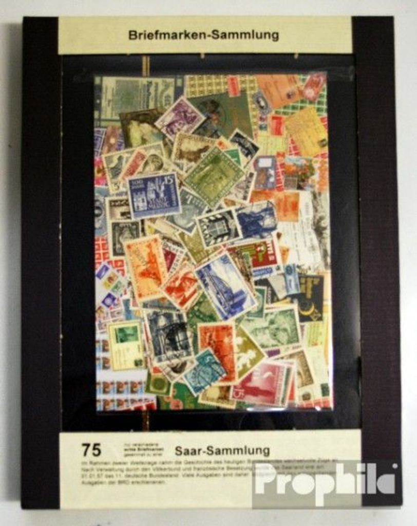 Briefmarken Saarland 75 verschiedene Marken Produktbild 