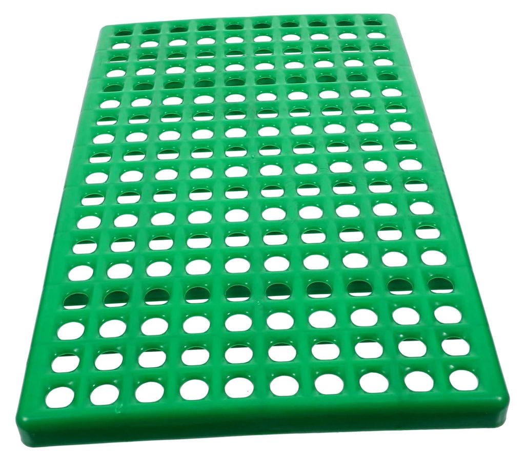 Bodenmatte für Kaninchenkäfig aus robustem Kunststoff 28,5x48,8cm Grün rutschfeste Isolationsplatte für Hasenstall und Kleintiere