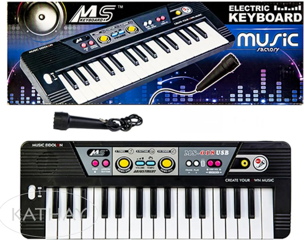 Clavier Piano Électronique Enfant 37 Touches et Micro Rose ou Bleu