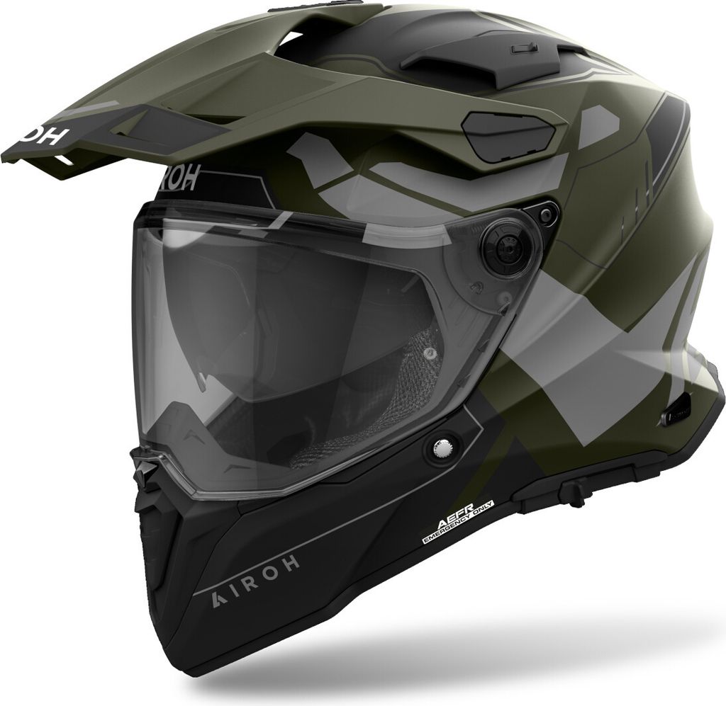 Airoh Commander 2 Reveal Motocross Helm, oliv matt, XS (53/54)