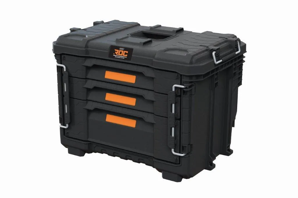 Module de rangement à 3 tiroirs Keter ROC Pro Gear 2.0 pour outillage