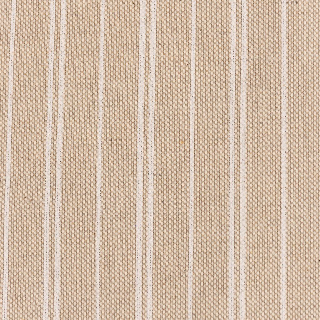 Dekostoff Meterware Leinenlook Basic Stripe Streifen natur weiß 1,40m