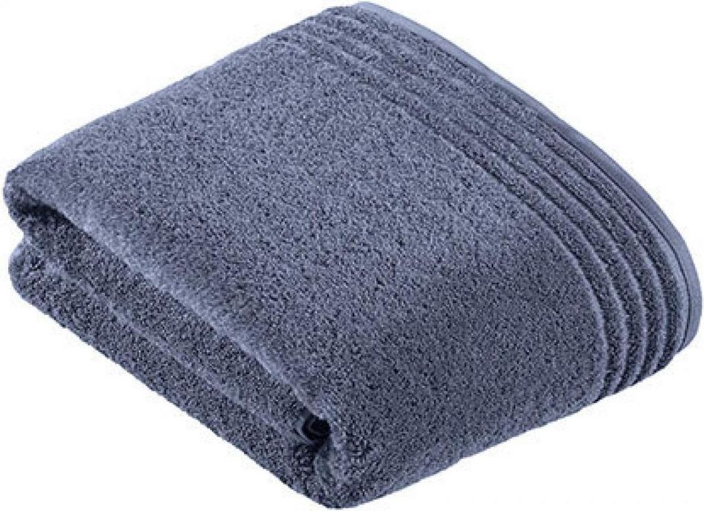 Vossen 116054 | Vienna Style Supersoft Badetuch / 100 x 150 cm - Farbe: Slate Grey - Größe: 100 x 150 cm