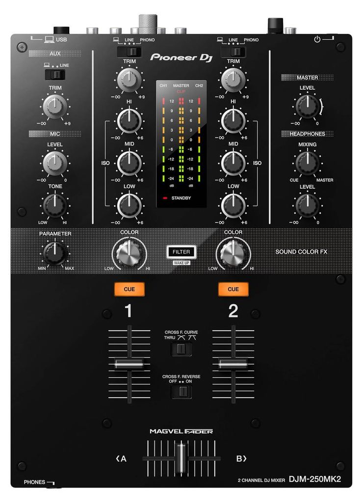 Pioneer DJ DJM-250MK2 2-channel DJ mixer