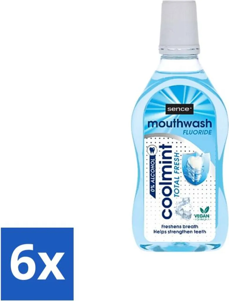 Multipack 6x Sence Collutorio Coolmint 500ml - Freschezza Low Cost