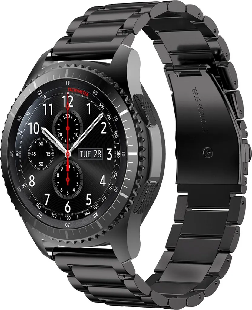 Cinturino Sportivo 20mm Nero per Galaxy Watch e Huawei Watch 2