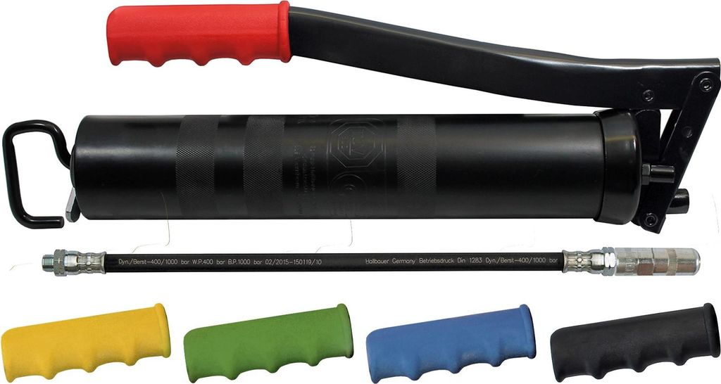 Samoa-Hallbauer Profi-Handhebelfettpresse X-TRA 701 Colour; 400g Fettkartuschen