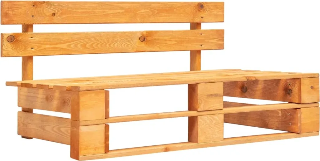 Divano Pallet Marrone Miele in Pino Impregnato | Arredo Urban Chic