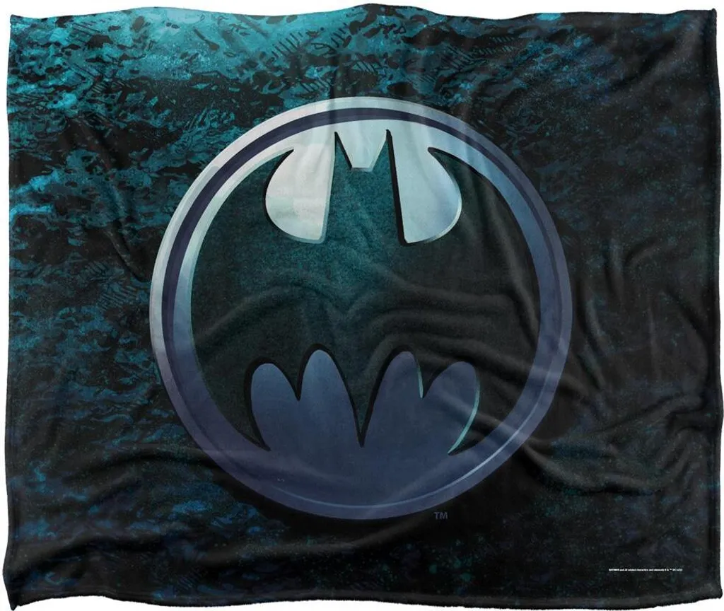 Couverture Batman Logo TV18528 Colorée en Microfibre Douce Taille Unique
