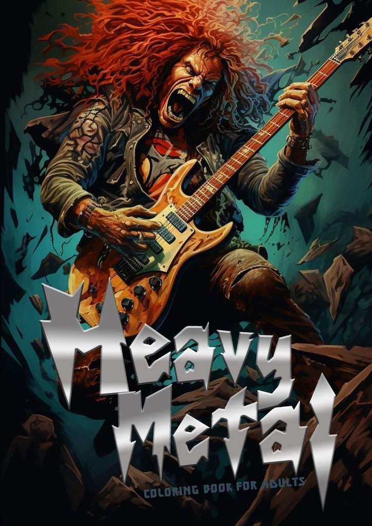 Heavy Metal Coloring Book for Adults Produktbild 