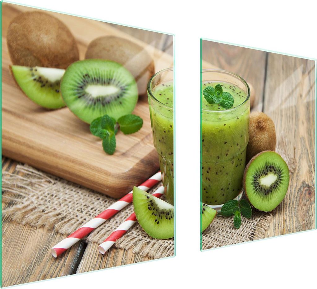 Glasschutzplatte Für Herd 85X52 Kiwi