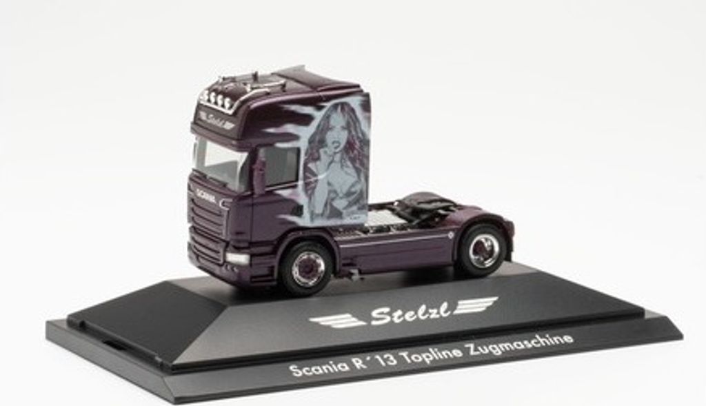 Herpa LKW Scania R Topl/Aerop SZM Stelzl 111102