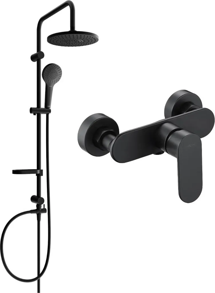 Set Doccia Design Mexen Erik Milo Nero Opaco - 71340205-70