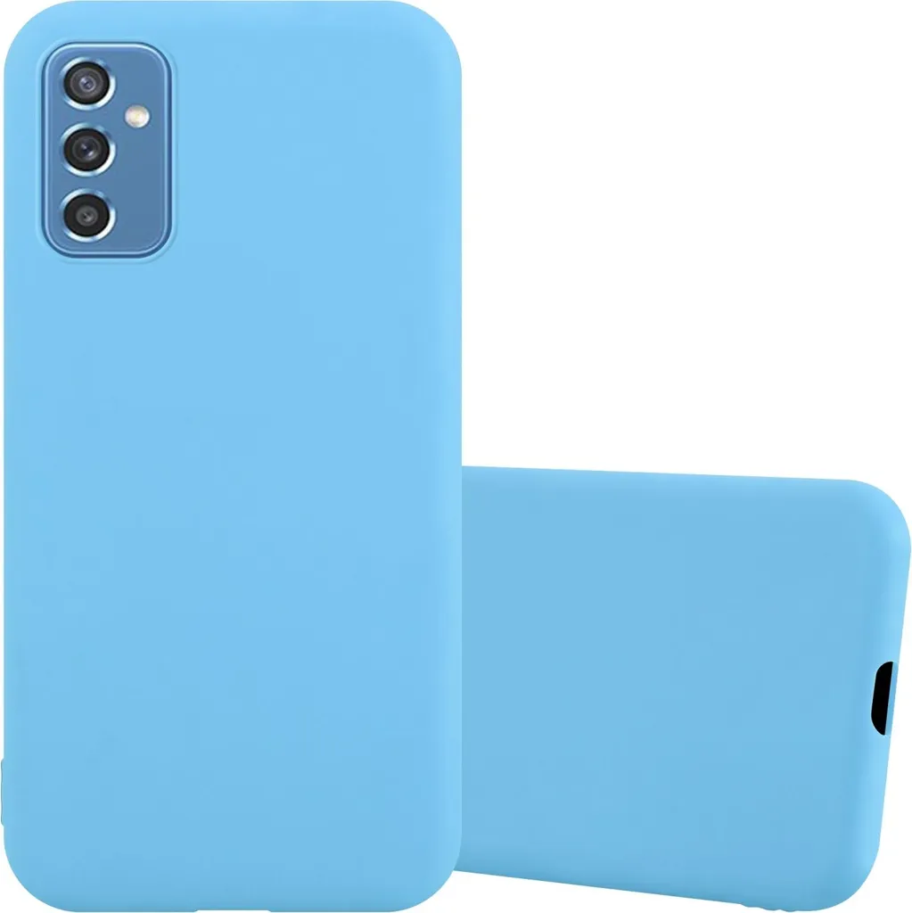Cadorabo Custodia Samsung Galaxy M52 5G - Cover Silicone TPU Blu Navy