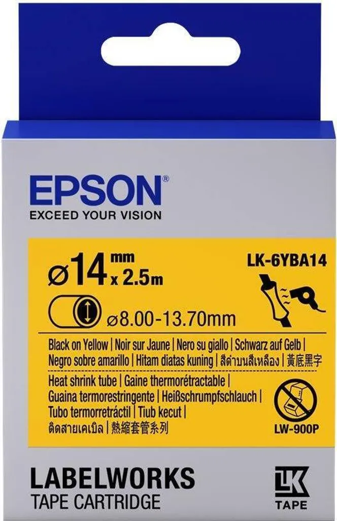 Cartuccia Nastro Epson C53S656905 Blu e Oro per LW-300L LW-400L