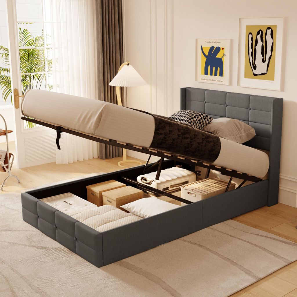 BEALIFE Polsterbett 120x200 cm mit Lattenrost & Produktbild 