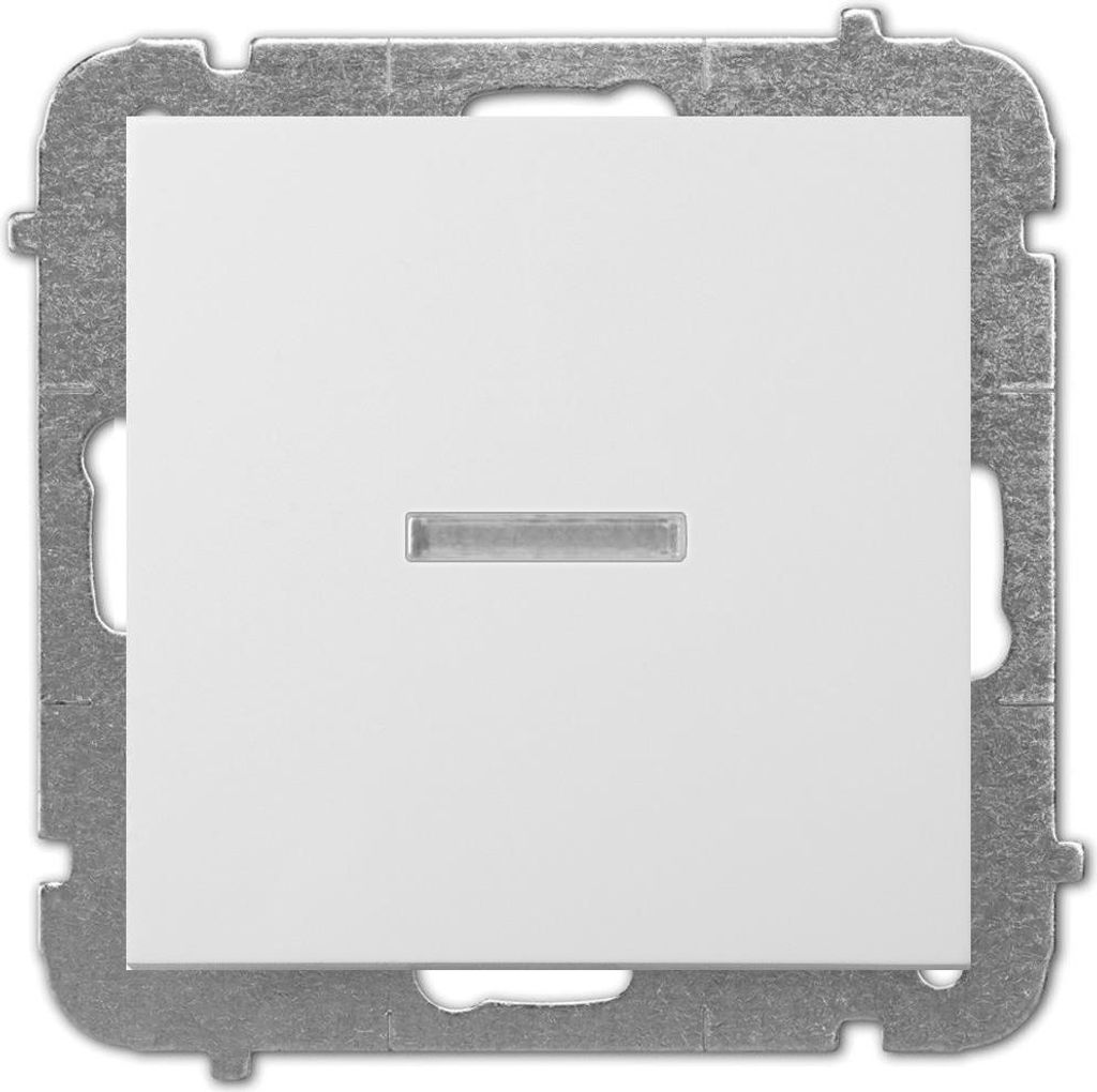 Unterputz Lichtschalter Beleuchtet 10A weiß Premium serie SENTIA