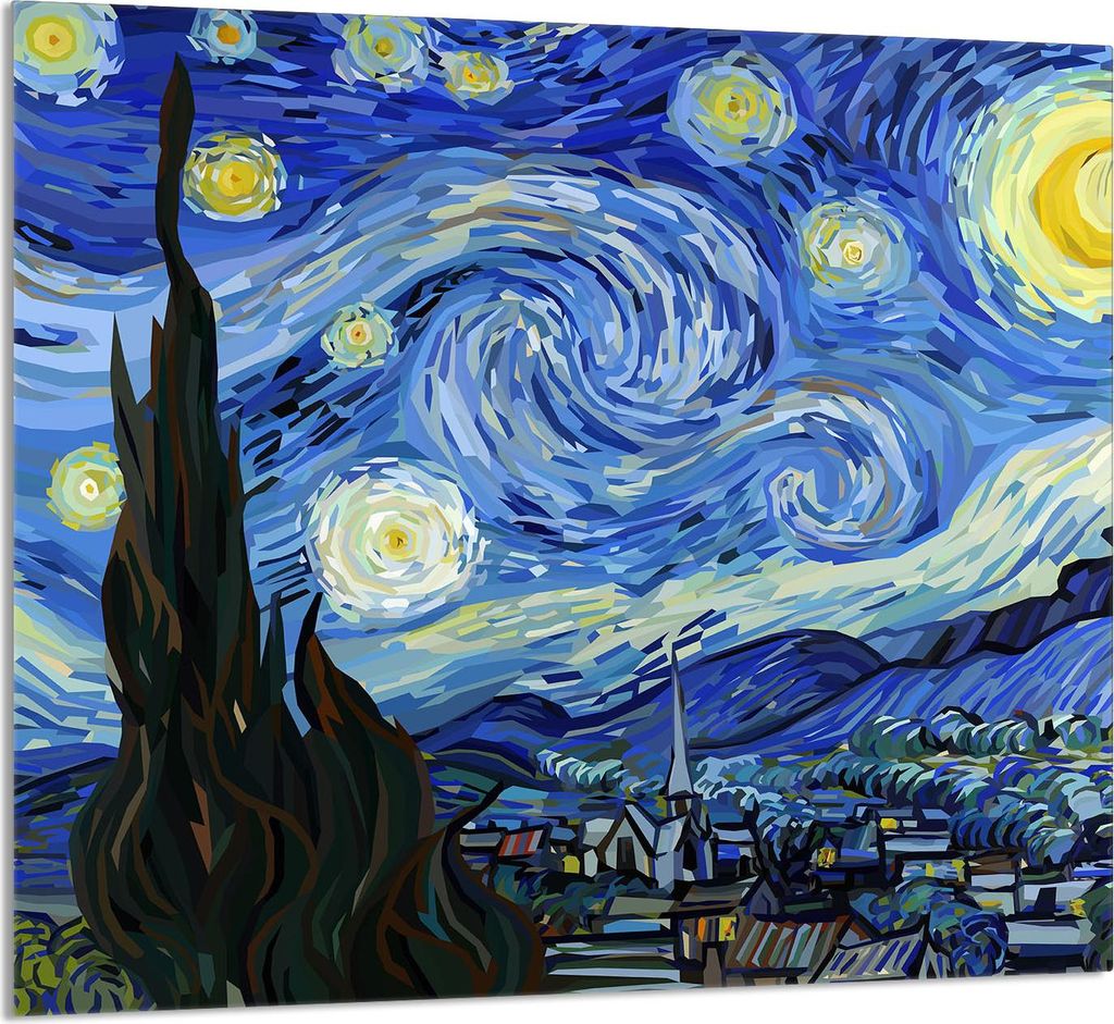 GLASPLATTE FÜR KÜCHE 65x60 Stück