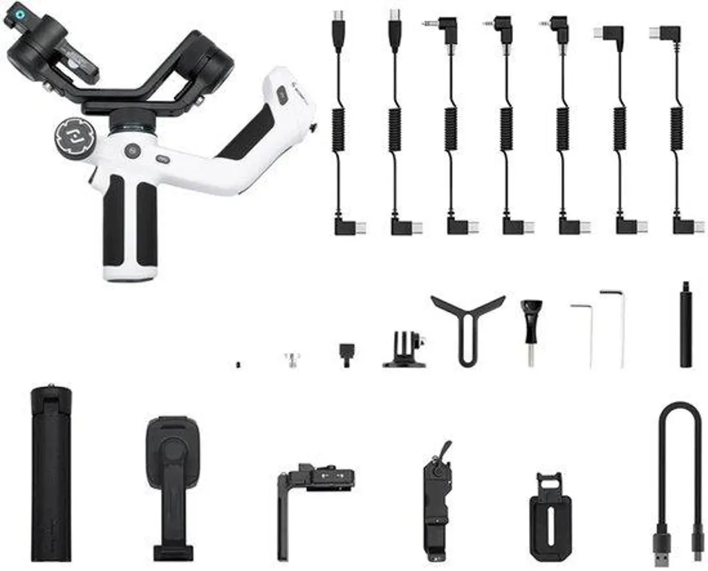 Stabilisateur smartphone 3 axes fini les vidéos floues noir blanc