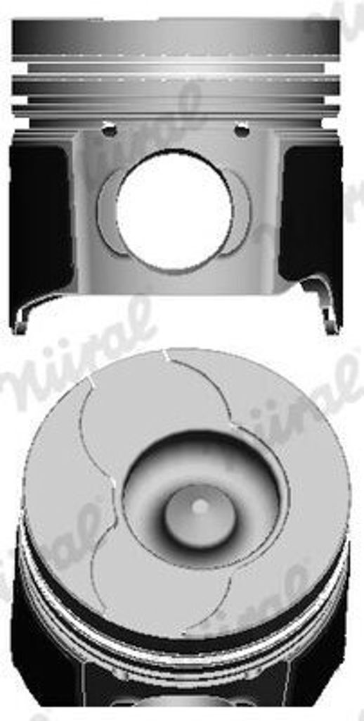 NÜRAL 87-101507-00 Kolben für OPEL Vivaro A Kastenwagen (X83) Vivaro A Combi (X83) Movano Kastenwagen (X70) Movano Bus (X70) für RENAULT CLIO II