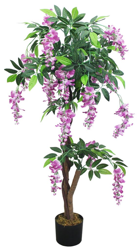 Blauregen Wisteria Glyzinie Kunstpflanze Kunstbaum Produktbild 