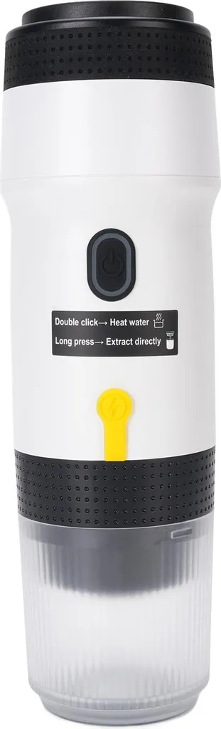 Cafetière portable automatique en acier inoxydable 304 blanc pour capsule
