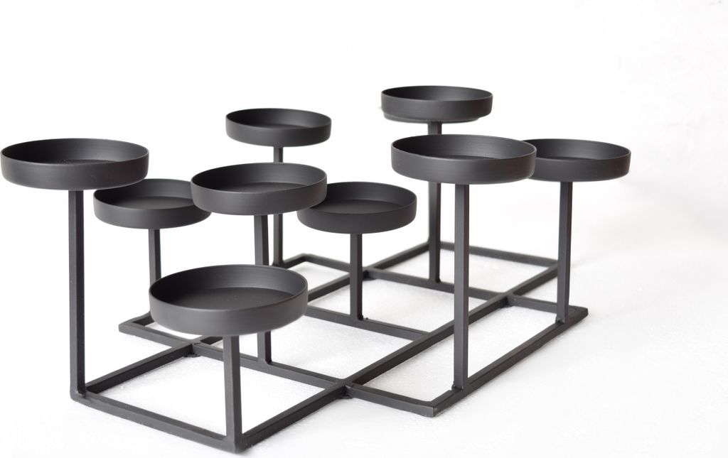 LOFT42 Shine Kerzenhalter - 11 Kerzen - Metall - Schwarz - Produktbild 
