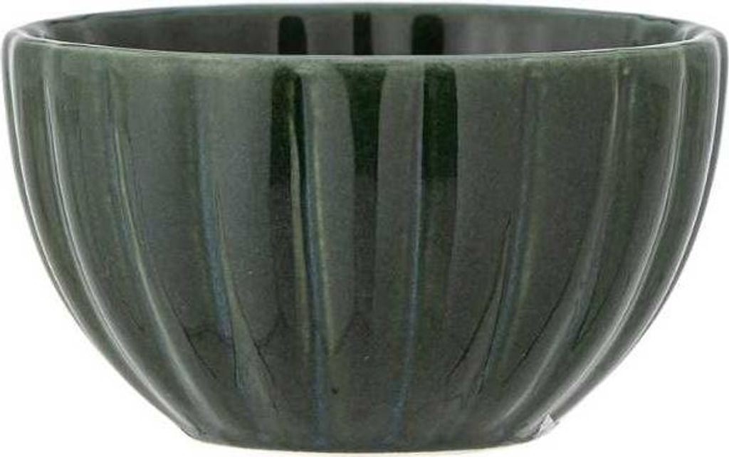 Bloomingville Schale LATINA Dunkelgrün 9x5 cm Snackschale Keramik Schüssel