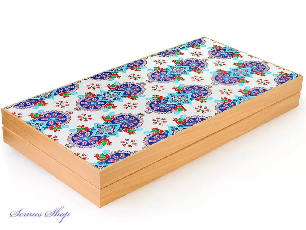 Coffret Backgammon bois résistant aux rayures avec pions lestés - 4