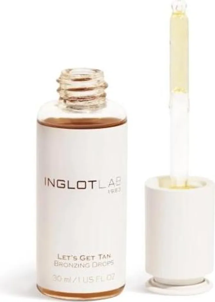 Gouttes autobronzantes INGLOT Lab Let's Get Tan 30 ml sans traces
