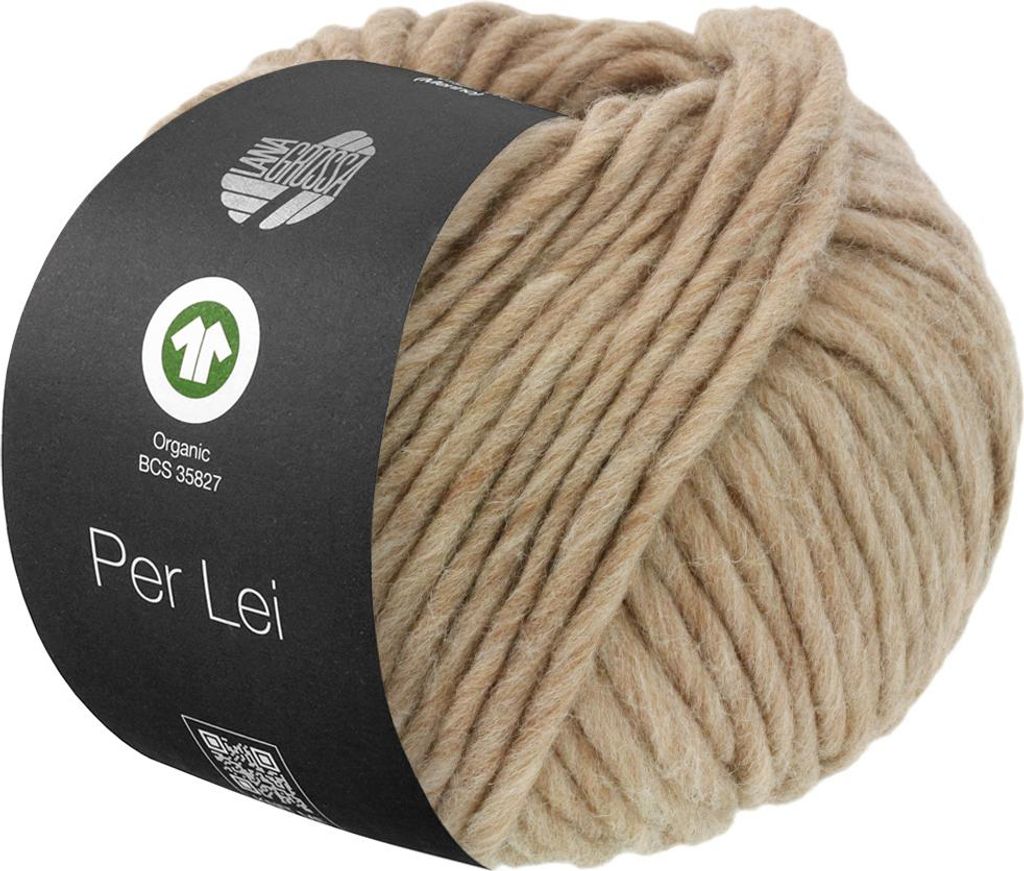 A ball of yarn with a label wrapped around it.