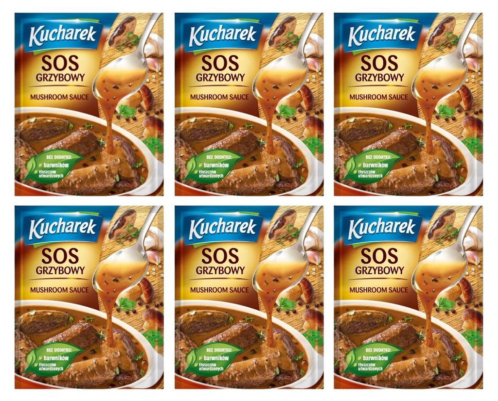 Kucharek Waldpilz Sauce 6x 28g - Pilz Soße zu braten - Produktbild 