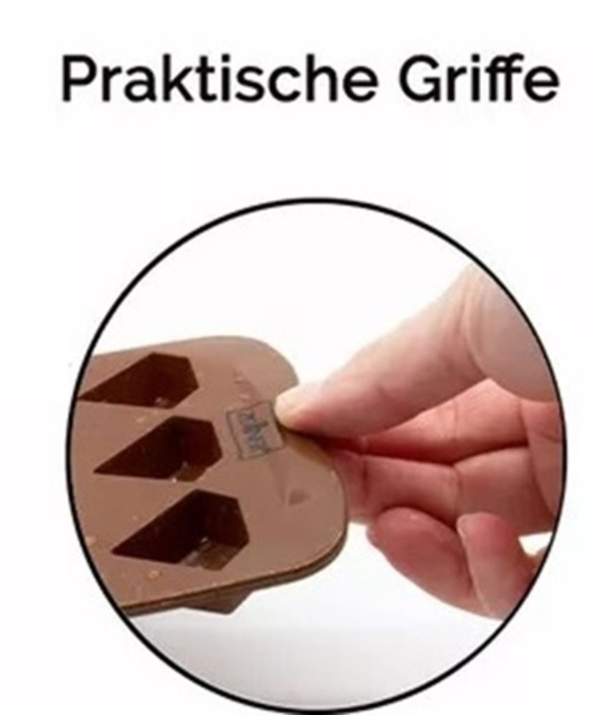 GKA Silikon Schokoladenform Pralinenform mit 24 Formen Herz Produktbild 7
