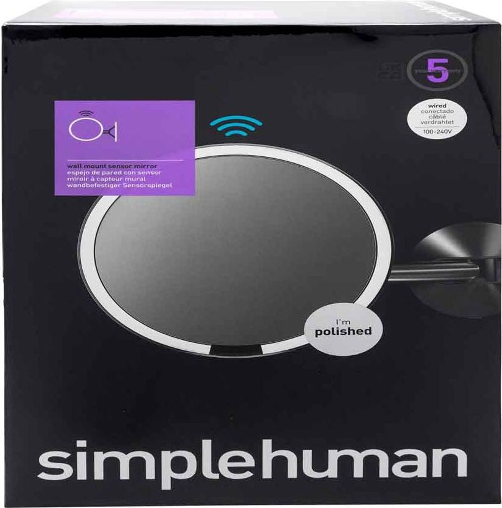 simplehuman ST3016, Schrauben, Rund, Wand, Gebürsteter Produktbild 