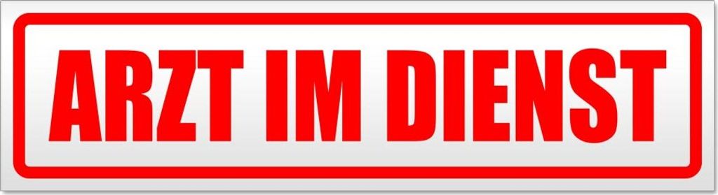 Arzt im Dienst 2 Magnetschild Schild magnetisch
