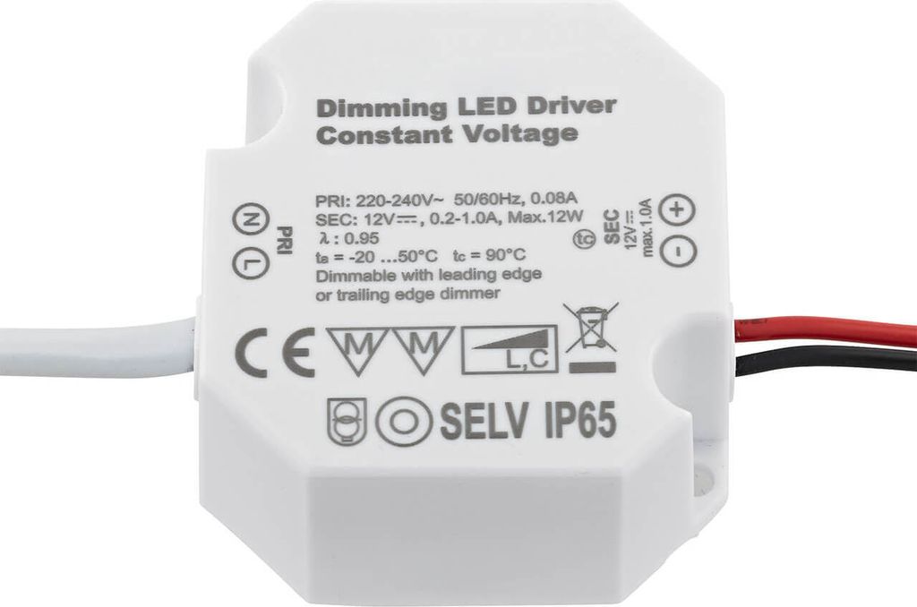 SIGOR Netzteil Powerline Micro Triac 12W 24VDC 50x48x24mm 0,08A IP65