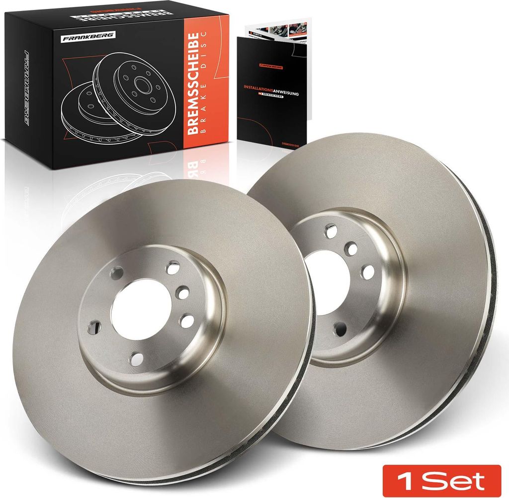 Frankberg 2x Bremsscheiben Vorderachse für BMW 5er Gran Turismo F07 7er F01 F02 F03 F04 2008-2017