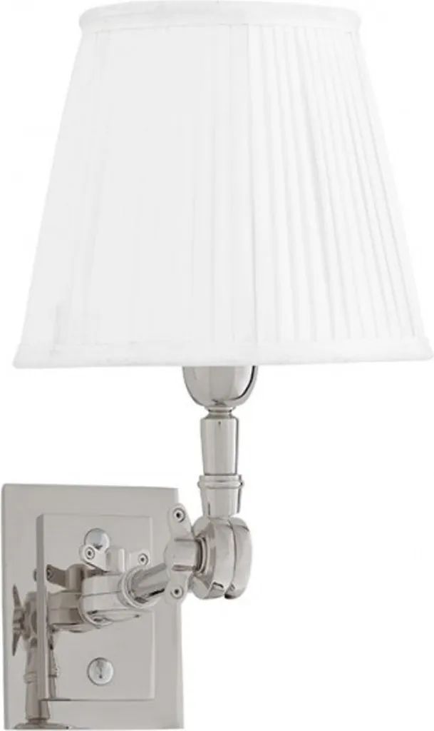 Luminaire Mural Luxe Blanc et Nickel - Applique Design pour Salon Elégant