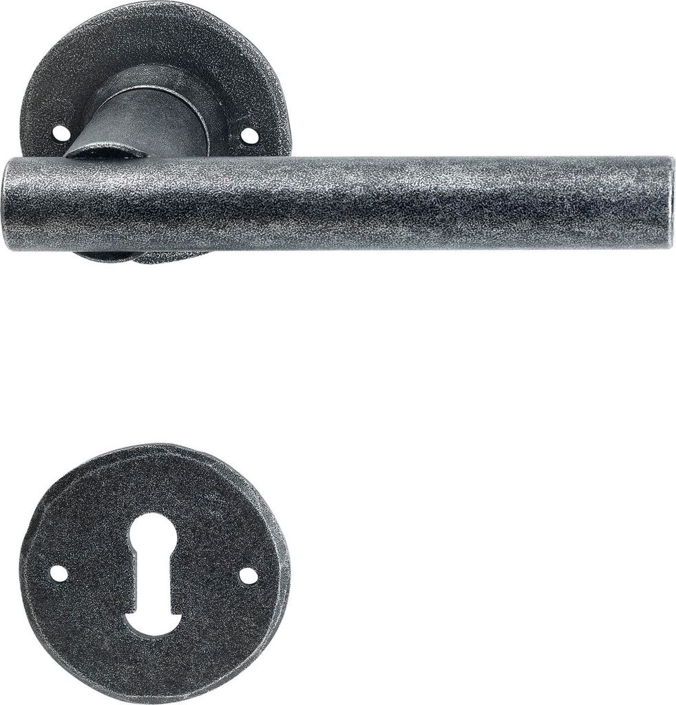 Halcö Türbeschlag Imst | Türgriff für Innentür auf Rosette BB | schwarz passiviert