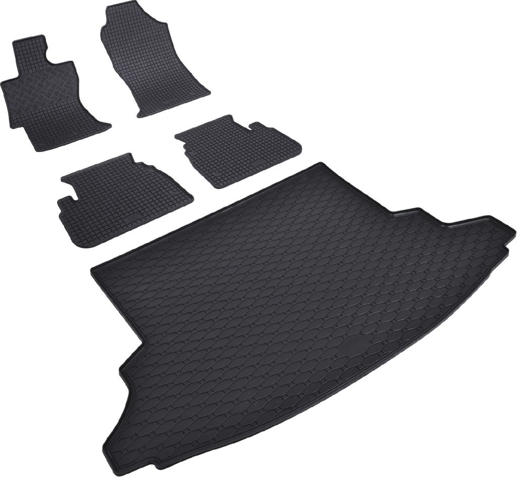 Z550737 Kofferraumwanne+Fußmatten passend für Subaru XV 2 GT Geländewagen SUV 5türer 2017-2023