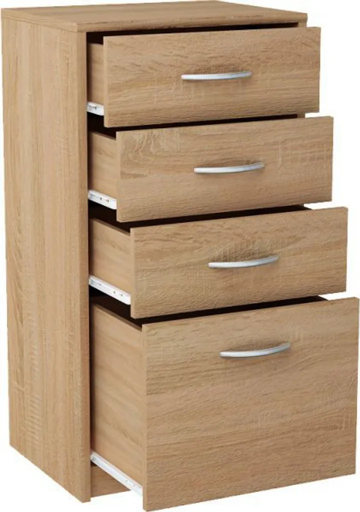 Petite commode de chambre étroite IBOJA chêne sonoma pour rangement