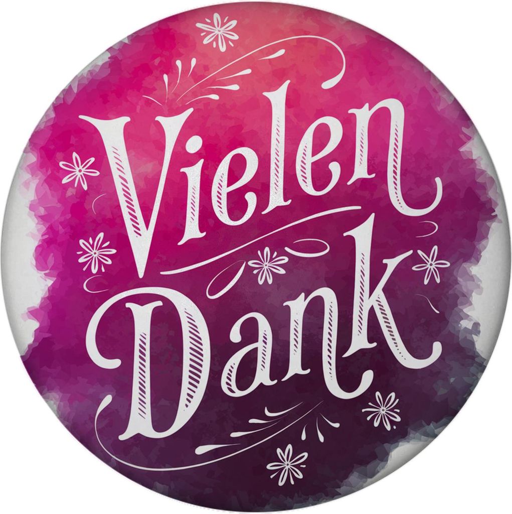 Vielen Dank Aquarelles Blumen Design Magnet mit Flaschenöffner
