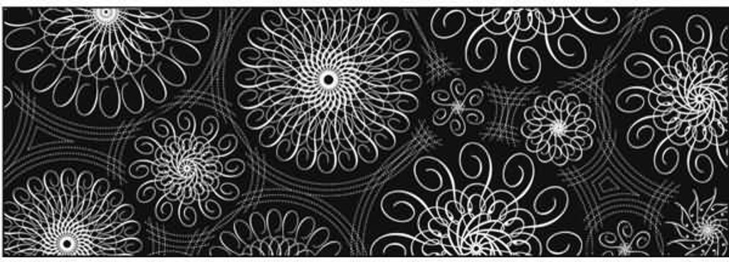 Transparentpapier 115g/qm A4 VE=25 Blatt Black & White Spiralornamente 2