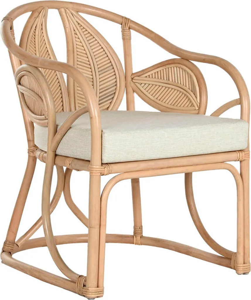 Fauteuil de table en rotin tressé main style bohème chic Home ESPRIT