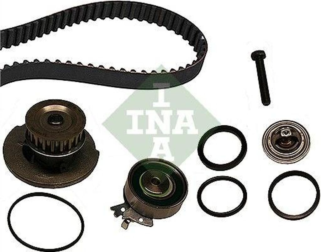 INA 530 0004 31 Wasserpumpe + Zahnriemensatz OE 1334078 kompatibel mit Astra G, Combo, Meriva