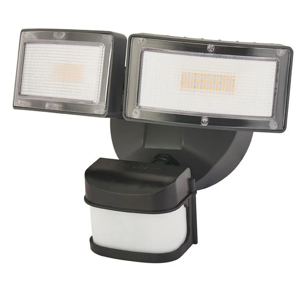 Projecteur LED 36W noir anti-intrusion avec détecteur de mouvement PIR