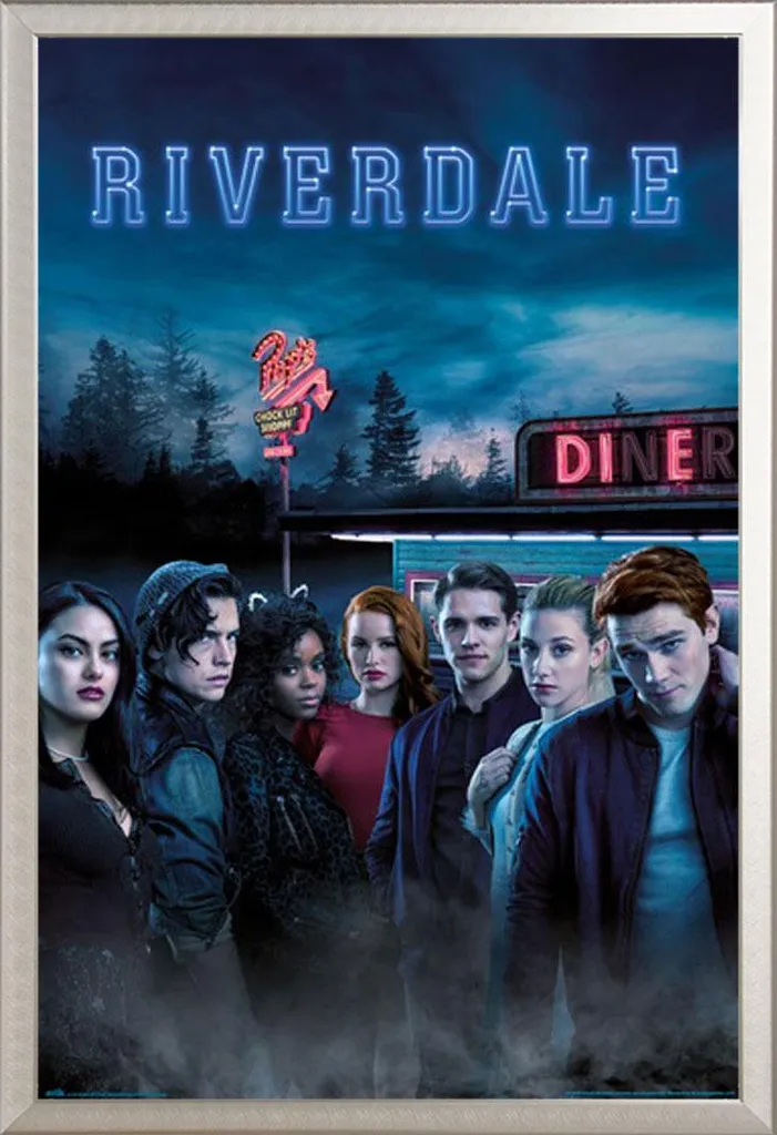 Poster Riverdale 61x91cm Encadré Argent, Cadre Shinsuke en Acrylique Alu