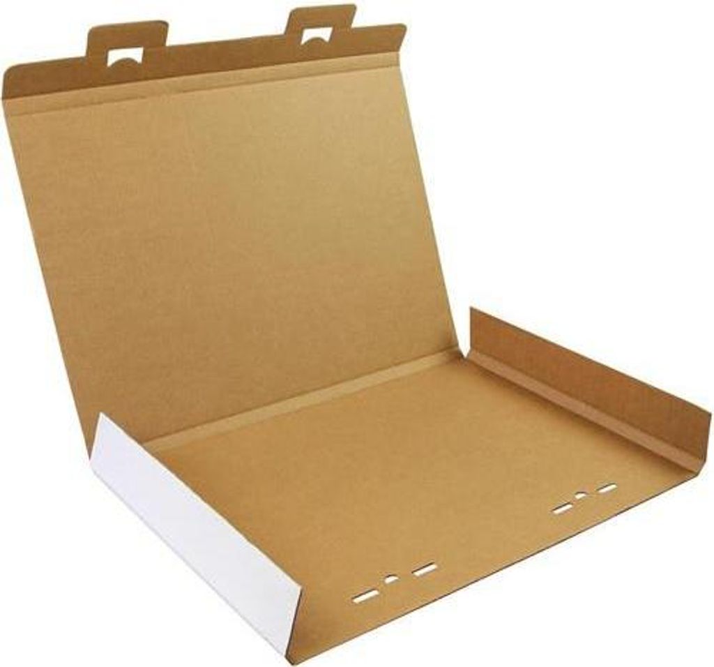Kalenderverpackung 1-wellig Maße 605x427x15mm A2 Qualität 1.3B weiß TRANSPAK
